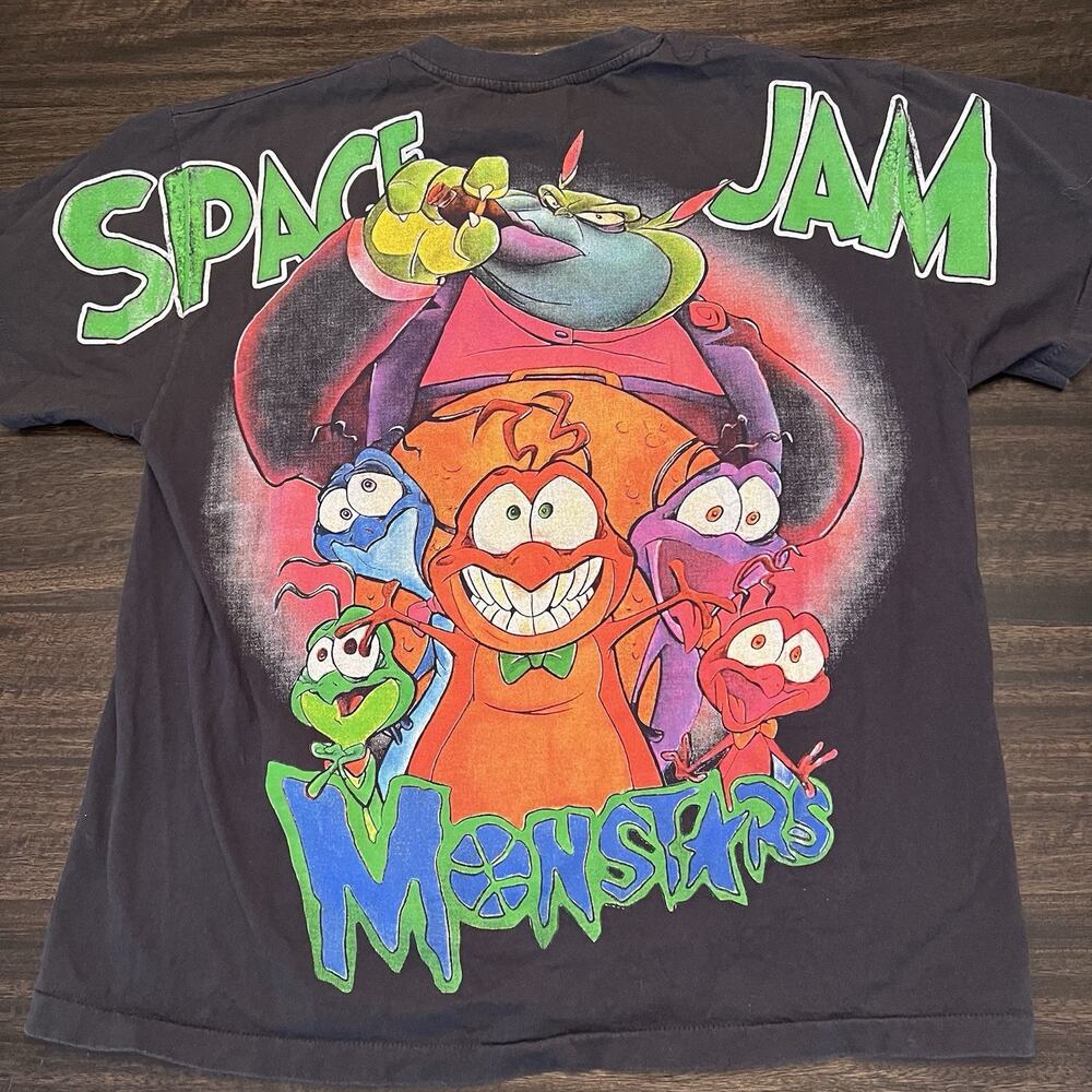 Space Jam Movie Michael Jordan Monstars faded modern Vintage style shirt
